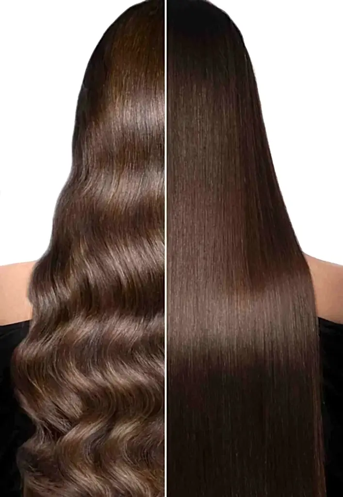 Smooth healthy hair after treatment at Pink Lime Vancouver