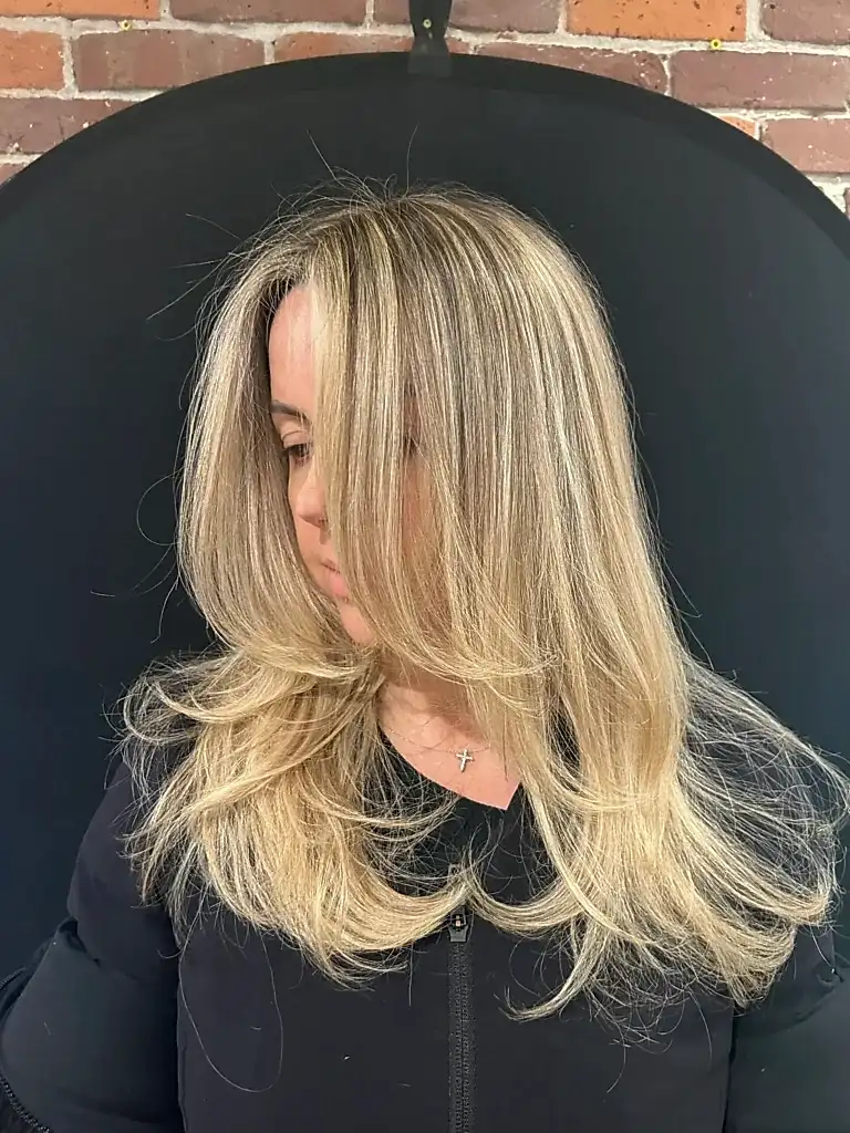 Finished voluminous blowout result at Pink Lime Vancouver