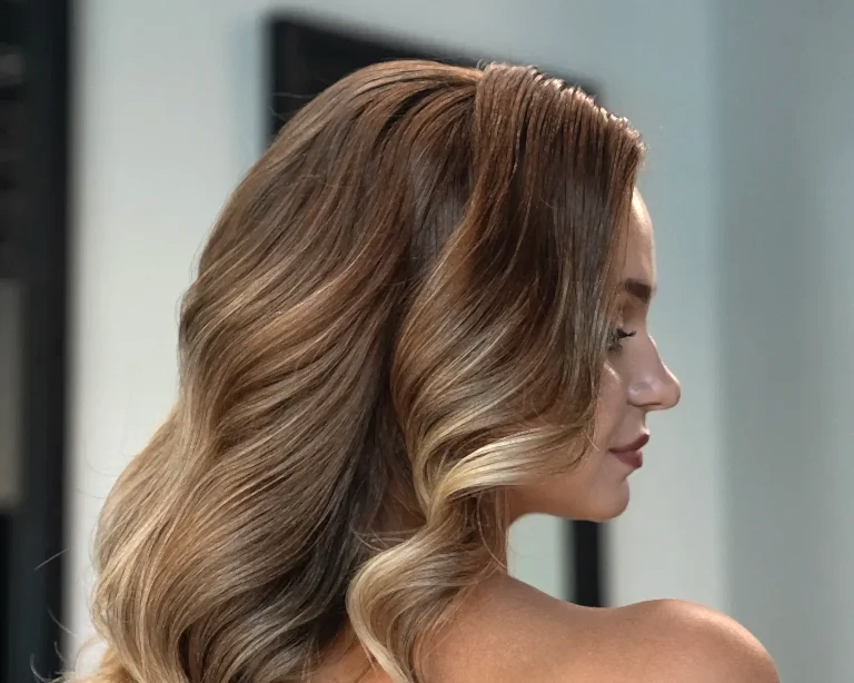 balayage on black hair